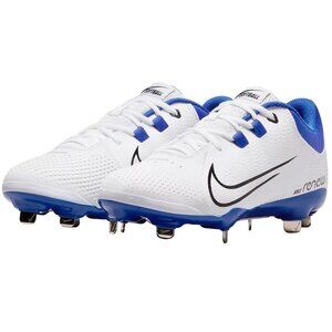 Nike Womens Hyperdiamond 4 Pro Metal Softball Cleats CZ5920-101 Blue Size 8.5